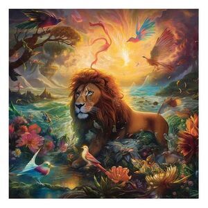 Wild Life Lion Crafthub Wooden Jigsaw Puzzle Size A3 Large NEW